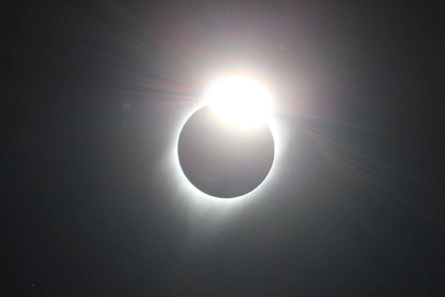 Photo: solar eclipse, an alternate view of radical wellness